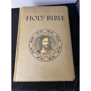 Holy Bible Guiding Light Edition King James Version KJV Large 1956 Vintage Hardc